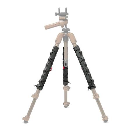 Manfrotto MB RO LW ALPHA S.H.O.T. - 3x osłony / owijki do nóg statywu - przykład użycia